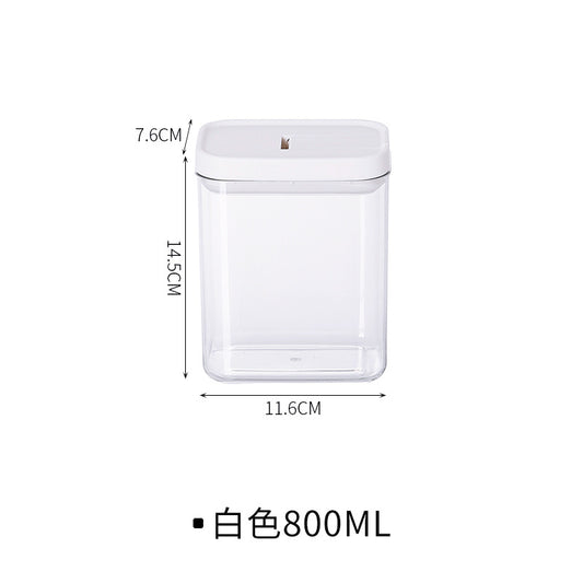 Bocal hermétique transparent en plastique pour la conservation des aliments