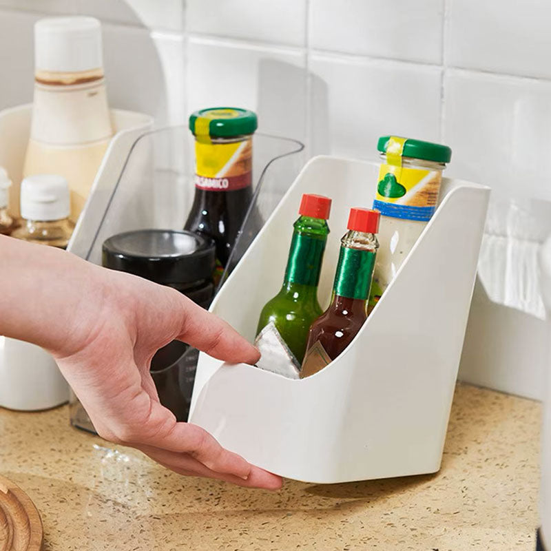 Clear Refrigerator Organizer Bins | Stackable Fridge Food Sorting & Storage Boxes | Transparent Kitchen Seasoning & Pantry Organizer