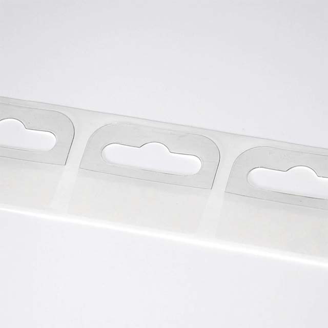 Clear Self-Adhesive Hanger Tabs Roll – Premium Sticky Plastic Tabs for Effortless Closet Organization