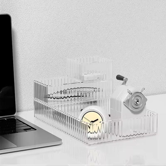 Clear Acrylic Drawer Organizer Set – Stackable Transparent Storage Bins for Office, Bathroom, and Kitchen – Eco-Friendly Reusable Makeup & Gadget Dividers – Multi-Size Sundries Organizer