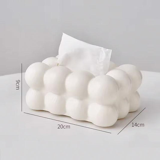Cloud Design Tissue Box – Stylish Desktop Paper Holder & Towel Dispenser for Living Room, Kitchen, Car & Office Décor