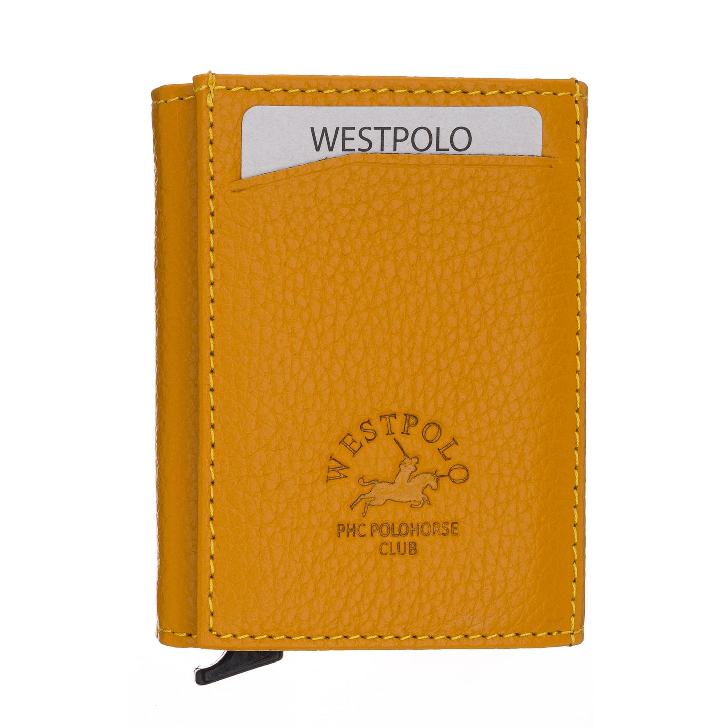 Westpolo Safari Large Card Holder Genuine Leather Unisex Mechanism Wallet (5550)