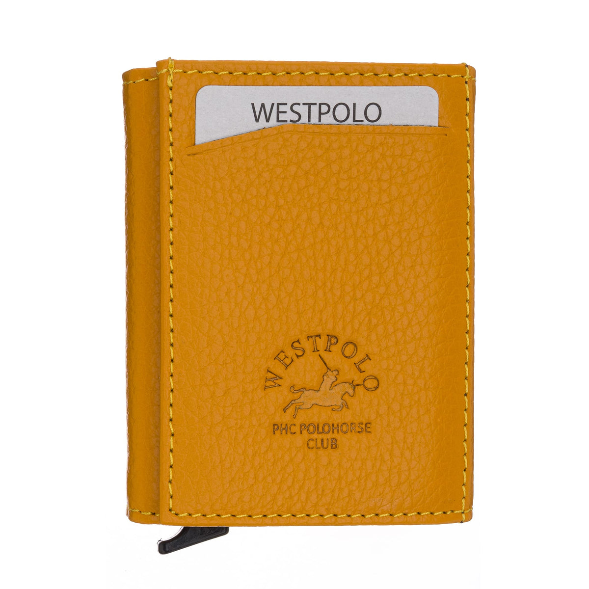 Portefeuille mécanique en cuir véritable Westpolo Safari (5550)