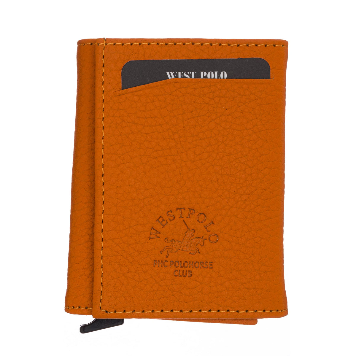 Portefeuille mécanique en cuir véritable Westpolo Safari (5550)