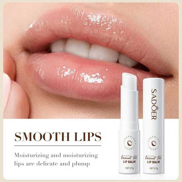Coconut Lip Balm Stick – Hydrating & Nourishing Lip Moisturizer | Long-Lasting Lip Care for Dry & Chapped Lips | Repairing Cosmetic Lip Treatment
