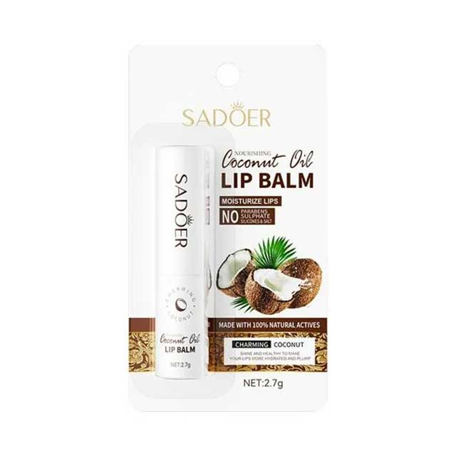 Coconut Lip Balm Stick – Hydrating & Nourishing Lip Moisturizer | Long-Lasting Lip Care for Dry & Chapped Lips | Repairing Cosmetic Lip Treatment