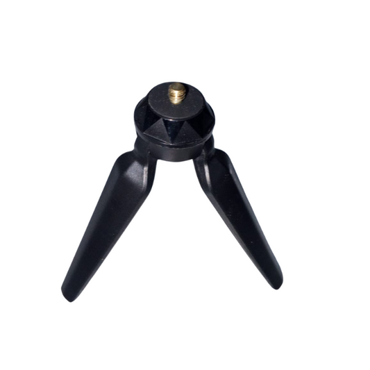 Compact Black Plastic Tripod – Lightweight Mini Camera & Phone Stand for Travel and Desk Use