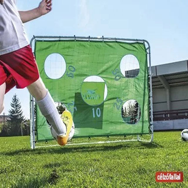 Crane 240 x 170 x 85 cm Heavy-Duty Metal Frame Soccer Goal with Goalpost Net – Premium Outdoor Football Goal