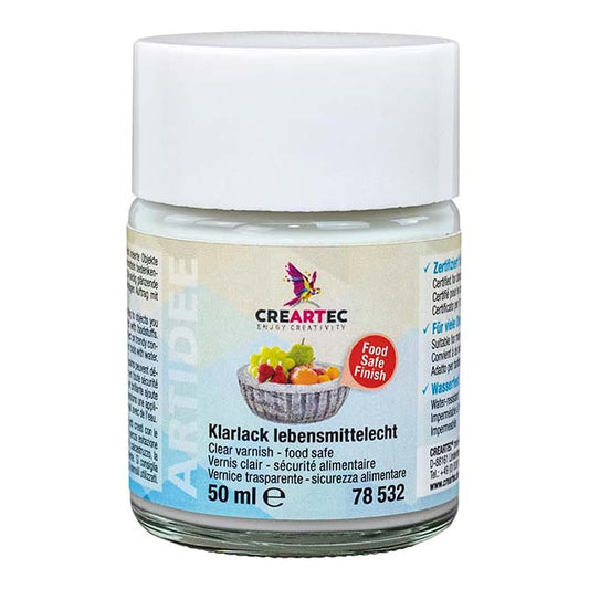 Creartec Food-Safe Clear Lacquer – 50 ml (DK-532) | Durable, Non-Toxic Finish