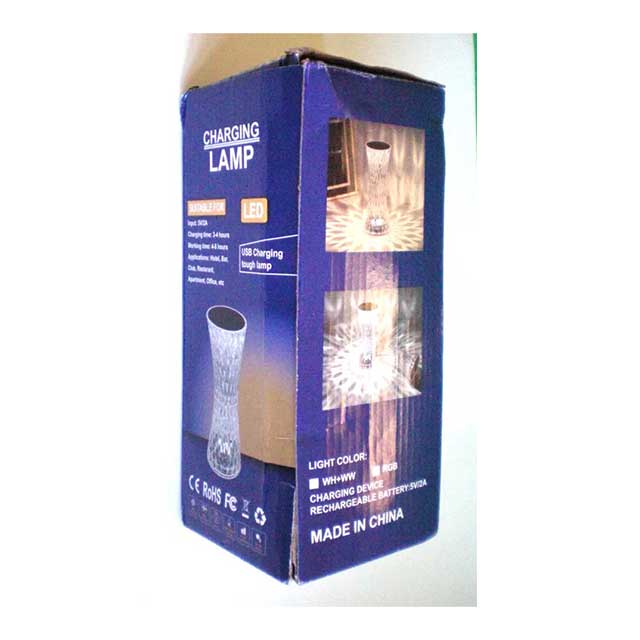 Crystal-Accented Touch-Activated Bedside Lamp