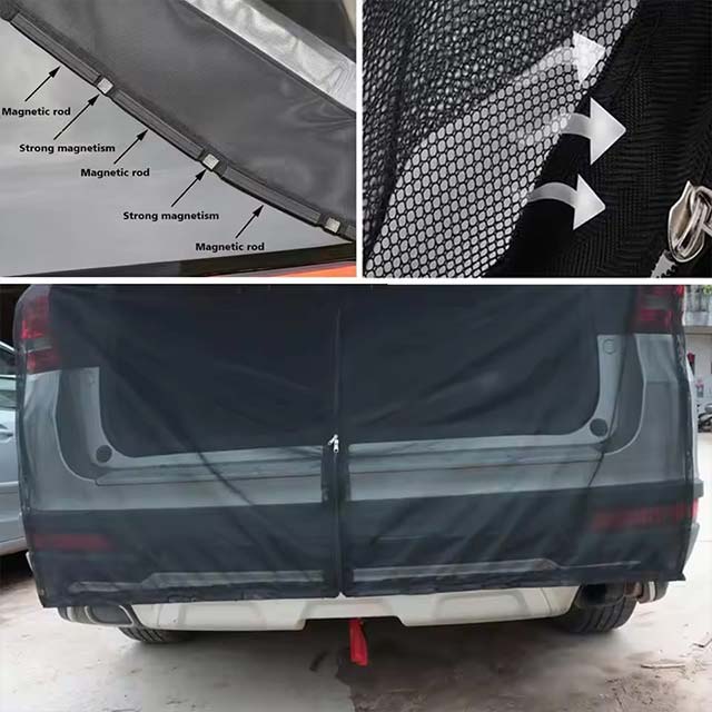 Custom Fit SUV Car Mosquito Net – Anti-Flying Insect Mesh Curtain &amp; Camping Cover