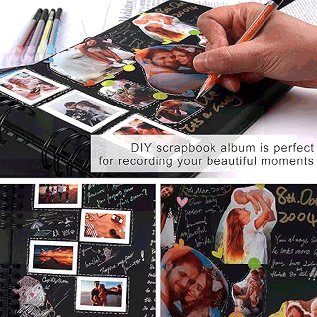 Customizable DIY Windowed Scrapbook Album