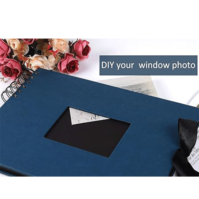 Customizable DIY Windowed Scrapbook Album