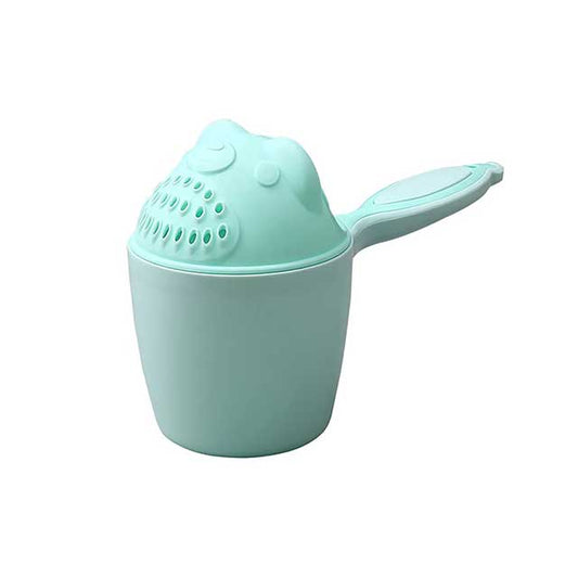 Cute Cartoon Baby Bath Cap & Shampoo Cup – Toddler Bathing Set with Shower Spoon | Kids Hair Washing Bailer & Bath Time Tool