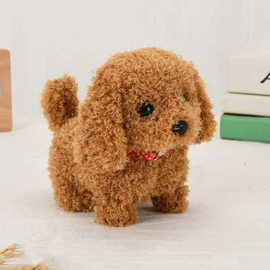Cute Electric Simulation Dog Plush Toy – Realistic Chow Chow, Poodle, Labrador & Saint Bernard Pet for Kids | Interactive Walking & Barking Puppy Gift