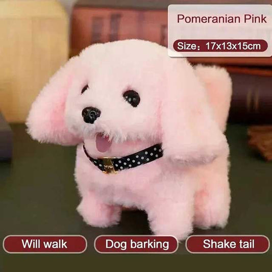 Cute Electric Simulation Dog Plush Toy – Realistic Chow Chow, Poodle, Labrador & Saint Bernard Pet for Kids | Interactive Walking & Barking Puppy Gift