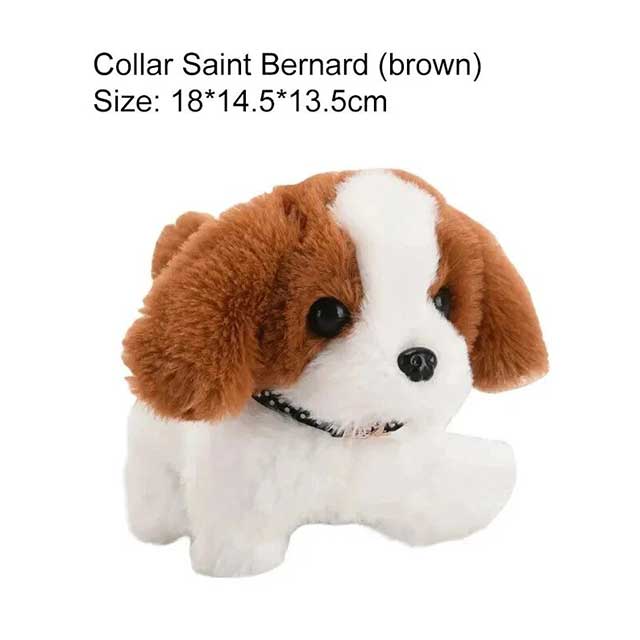 Cute Electric Simulation Dog Plush Toy – Realistic Chow Chow, Poodle, Labrador & Saint Bernard Pet for Kids | Interactive Walking & Barking Puppy Gift