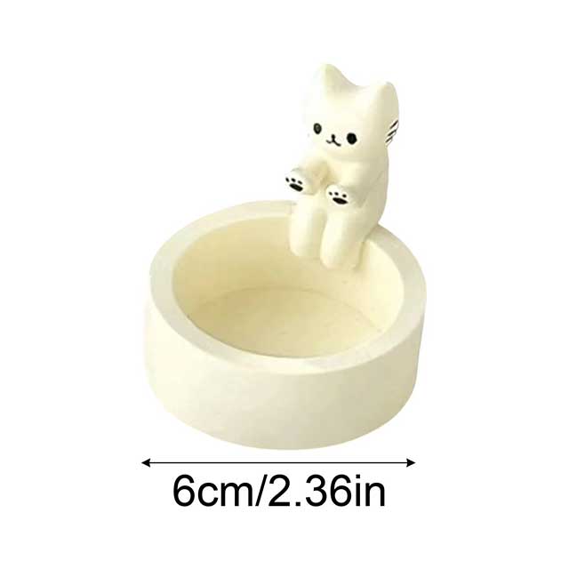 Cute Kitten Candle Holder – Cartoon Cat Candlestick for Aromatherapy & Home Decor