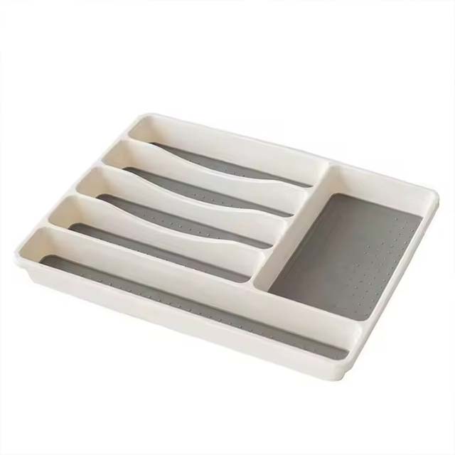 TXL652 Cutlery & Utensil Organizer – Spoons, Forks, Chopsticks Storage Box with Dividers for Kitchen Drawer, Household Tableware Organizer