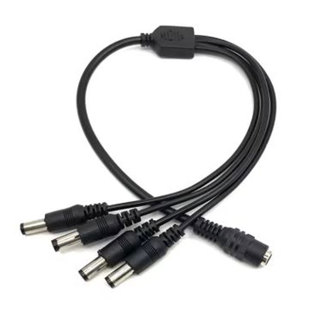 DC 12V One-In-Four Power Supply Busbar for Centralized Camera Monitoring &amp; CCTV Accessories