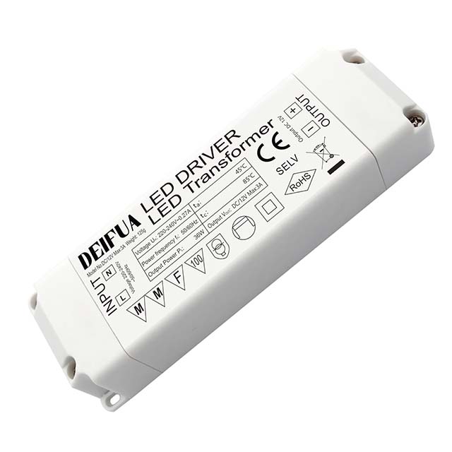 DEIFUA 12V 36W LED Transformer &amp; 3000mA LED Driver – AC230V to DC12V Mini Power Supply for MR11, G4, MR16, GU5.3 LED Bulbs &amp; LED Strips (Flicker-Free)