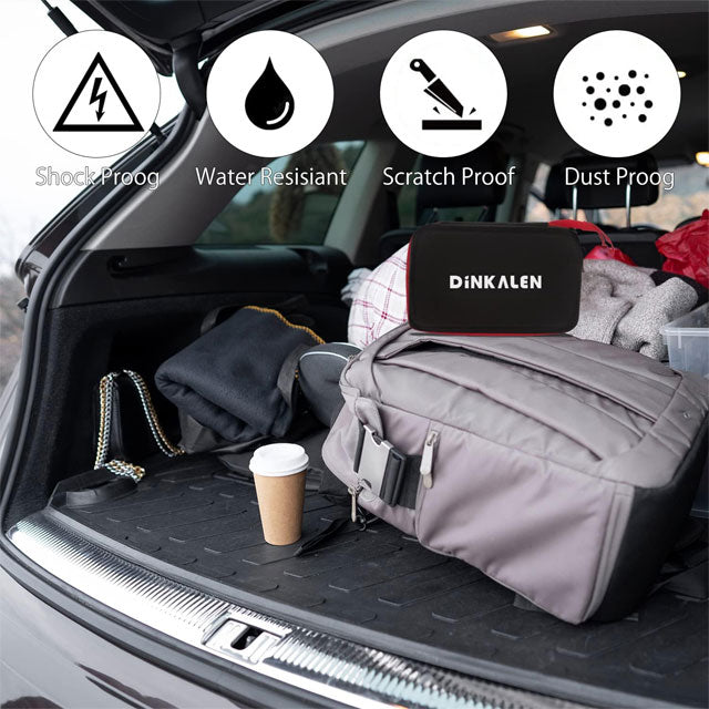 DINKALEN EVA Waterproof Portable Safety Case for Car Jump Starters &amp; Tools (S) – Durable Travel Protection Carrying Bag