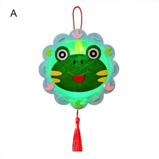 DIY Handheld Mid-Autumn Festival Cartoon Lantern for Kids – Kindergarten Crafts &amp; Glowing Toy Booth Decor
