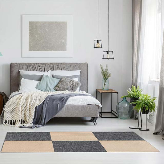 DIY Peel &amp; Stick Carpet Tiles – Non-Slip Self-Adhesive Khaki Square Carpet with Soft Pad for Bedroom &amp; Living Room Floor