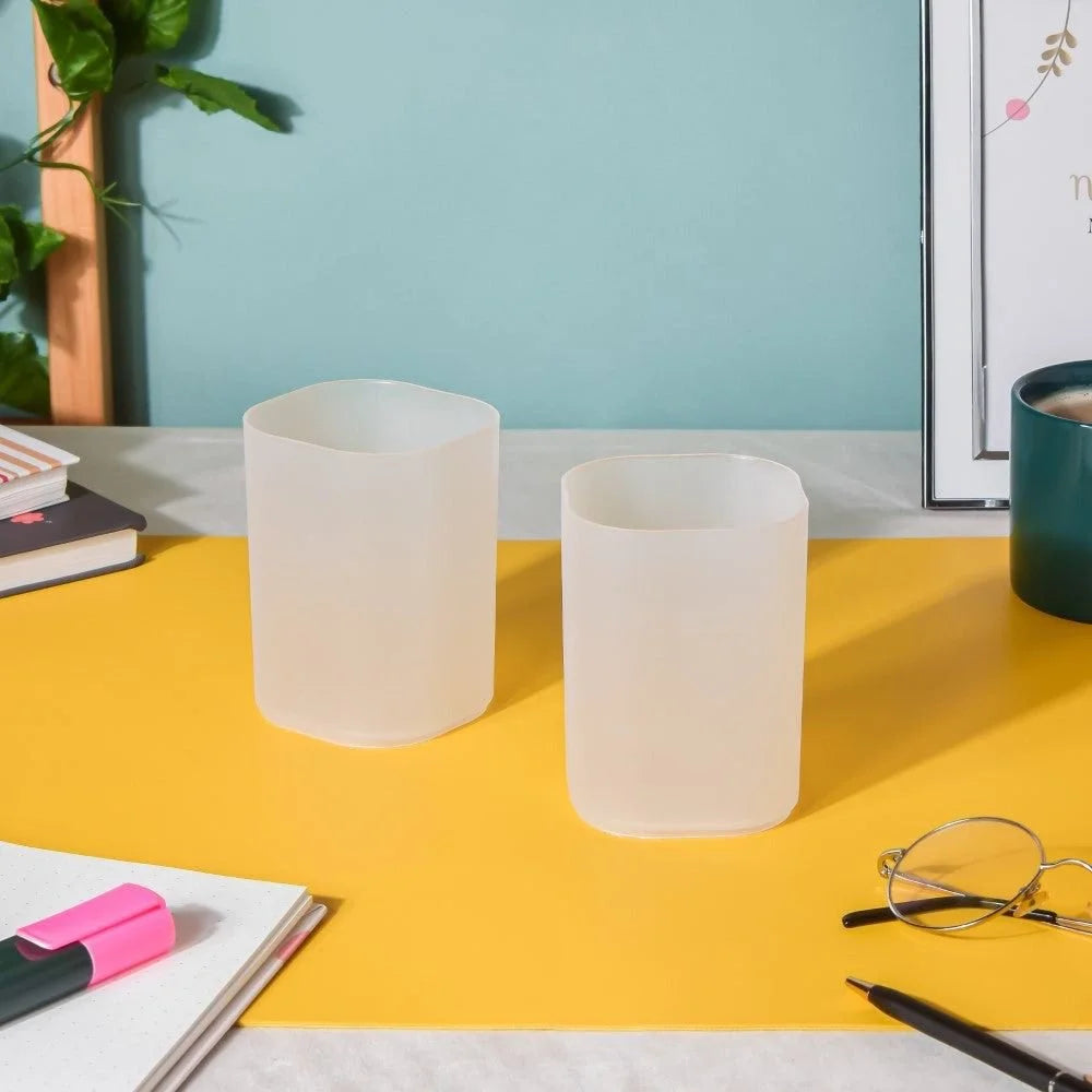 Minimalist Matte Pen Holder – Desktop Pencil Cup Organizer for Office, Study Desk & Home