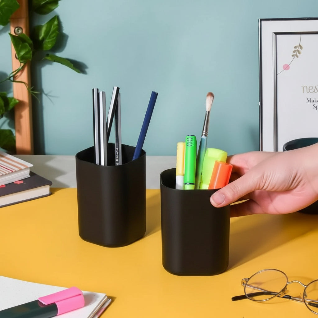 Minimalist Matte Pen Holder – Desktop Pencil Cup Organizer for Office, Study Desk & Home