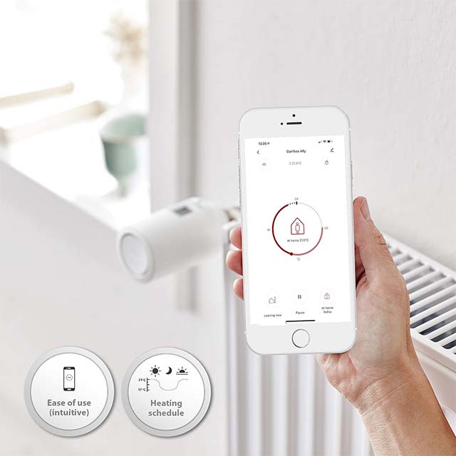 Danfoss Ally Starter Pack Includes Gateway and Radiator Thermostat - White