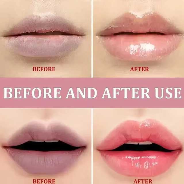 Dark Lip Balm for Lightening Melanin – Exfoliating Lip Mask & Moisturizing Gloss Oil for Smooth, Pink Lips