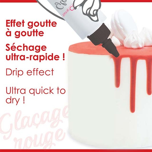 Decadent Red Drip Cake with Rich Chocolate Glaze – Perfect Celebration Dessert