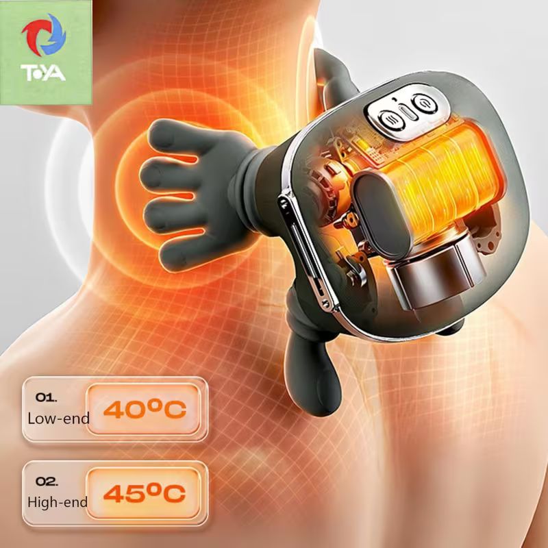 Masseur Électrique de Nuque et Épaules pour Tissus Profonds – Massage Shiatsu Pétrissant 4D avec Chaleur – Outil d'Acupression Multifonctionnel pour Abdomen et Corps Entier – Cadeau Ergonomique pour Hommes et Femmes