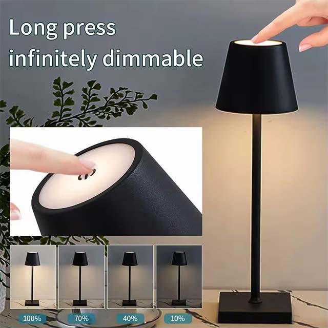 3-Color Touch Dimming LED Desk Lamp – Eye Protection, USB Plug-In, Night Light for Study, Side Table & Mini Bedside Use