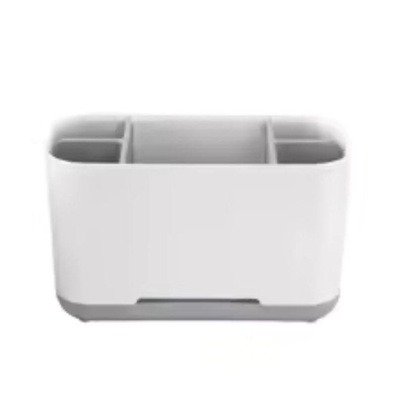 Support amovible pour brosse à dents électrique et dentifrice – Rangement en plastique antidérapant – Organisateur de salle de bain facile à nettoyer pour brosses à dents, fil dentaire et outils de toilettage