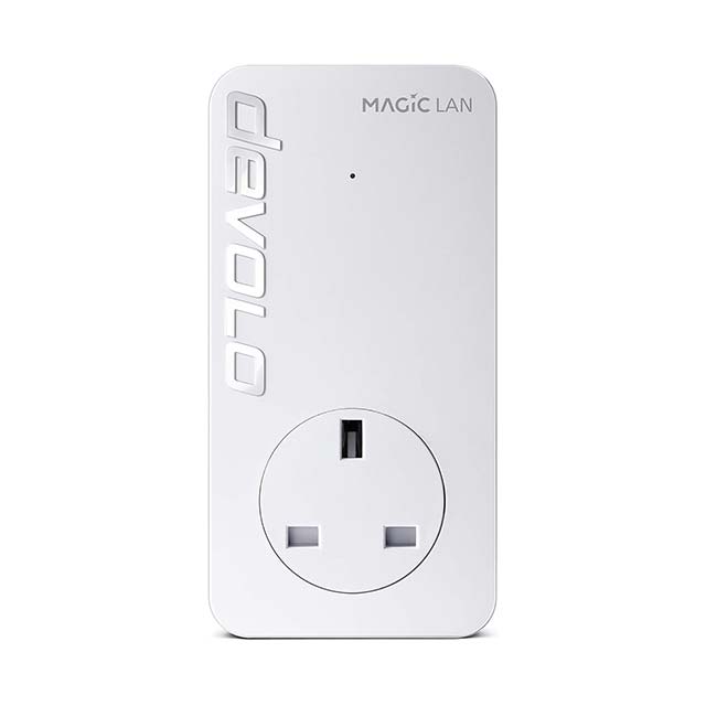 Devolo 8289 Magic 1-1200 LAN Add-on Powerline Adapter - Stable Home Working - High Performance (Up to 1200 Mbps - Home Network - Internet from Any Wall Socket - Plug and Play - Easy Config) - White