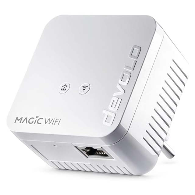 Devolo Magic 1 WiFi Mini - Compact Powerline Adapter - Ideal for Remote Working &amp; Streaming - French Plug