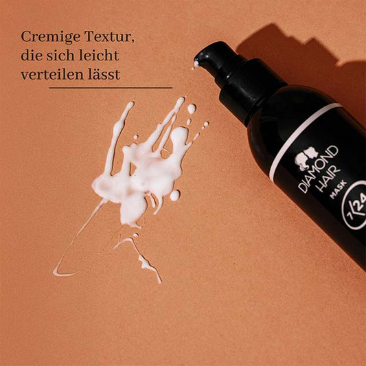 Diamond Keratin Hair Straightening Treatment with Shea Butter, Argan Oil &amp; Collagen – Nourishing Hair Mask for Dry, Shiny, Heat-Protected Smooth Hair