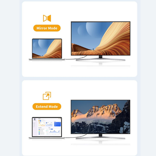 Câble DisplayPort vers HDMI 2,4 m – Câble moniteur DP 1.4 vers HDMI compatible 4K à 60 Hz, 2K à 144 Hz et 1080p à 144 Hz