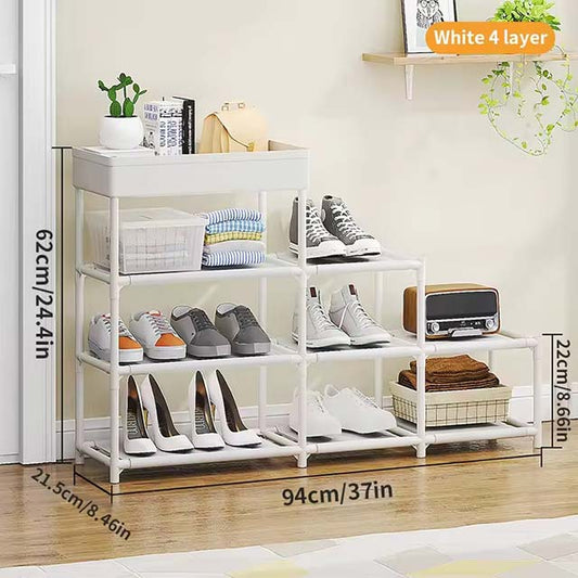 DIY Trapezoidal Shoe Rack – Multi-Purpose Storage & Assembly Shoe Cabinet Organizer