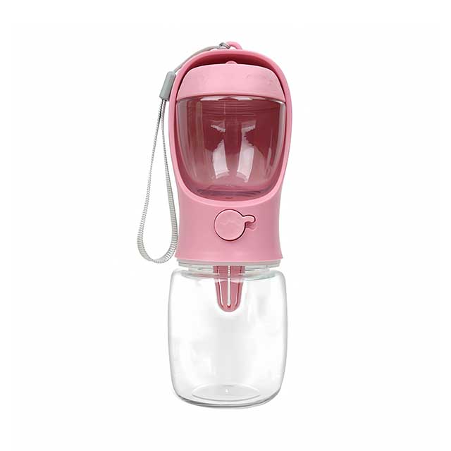 2-in-1 Dog & Cat Travel Water Bottle – Portable Pet Feeder with Food Storage, Outdoor Drinking Bowl