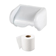 Dolly Porte-rouleau de papier toilette avec housse de protection – Distributeur de papier toilette compact 2,3 × 1,8 cm