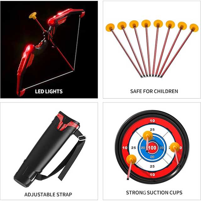 Doloowee LED Kids Bow and Arrow Set