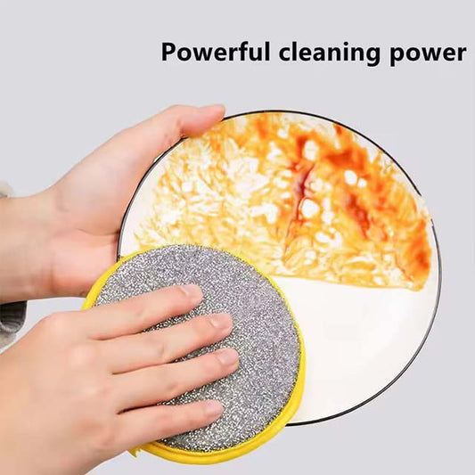 Reusable Double-Sided Dishwashing Sponge – Grease Removal Cleaning Cloth for Pots, Pans & Dishes