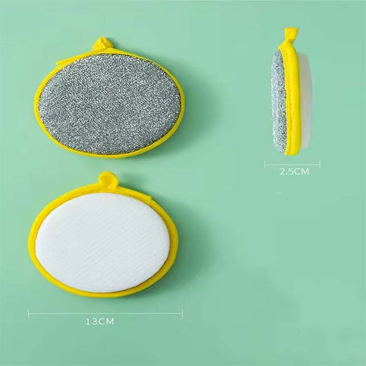 Reusable Double-Sided Dishwashing Sponge – Grease Removal Cleaning Cloth for Pots, Pans & Dishes