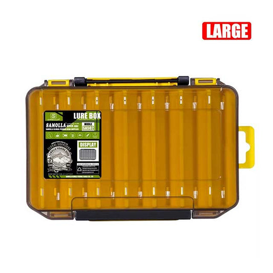 SAMOLLA Double-Sided Fishing Tackle Box – Compact & Durable Organizer for Lures, Hooks, Baits & Terminal Tackle