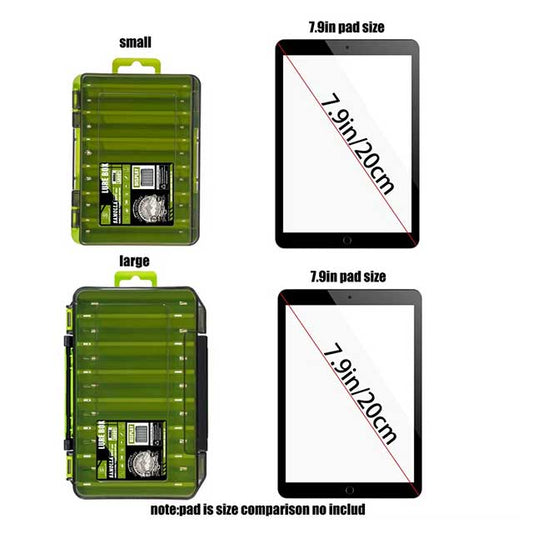 SAMOLLA Double-Sided Fishing Tackle Box – Compact & Durable Organizer for Lures, Hooks, Baits & Terminal Tackle