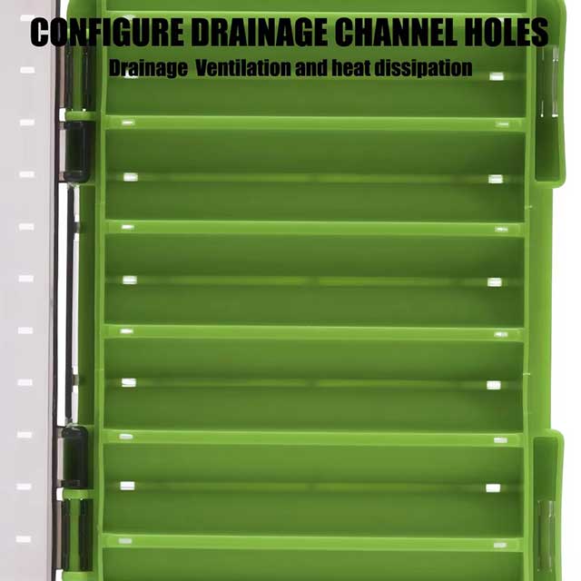 SAMOLLA Double-Sided Fishing Tackle Box – Compact & Durable Organizer for Lures, Hooks, Baits & Terminal Tackle