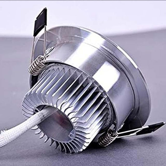 Downlight LED Ceiling Lamp – 3W/5W/7W Recessed Round LED Spotlight, Cool White 6000K, 220V/110V (3W Non-Dimmable Option)